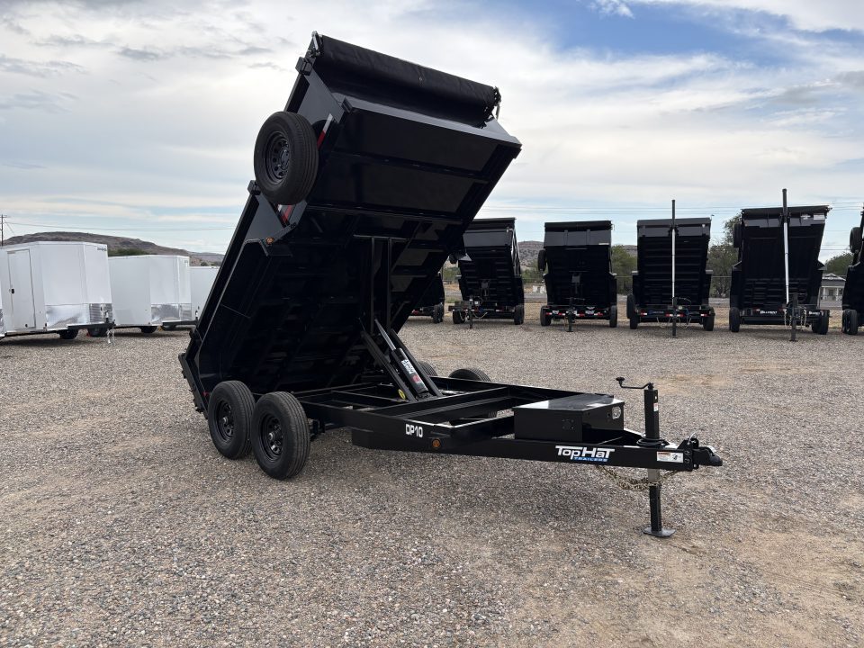 New 2026 Top Hat Trailers DP10 6'x12'x2' 10k GVWR Dump Trailer