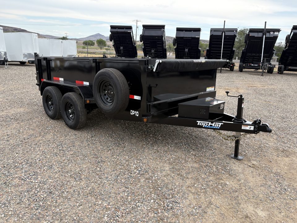 New 2026 Top Hat Trailers DP10 6'x12'x2' 10k GVWR Dump Trailer