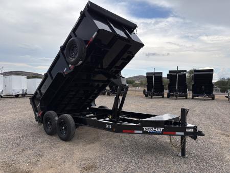 New 2026 Top Hat Trailers DX14 7x14X3 Dump Trailer