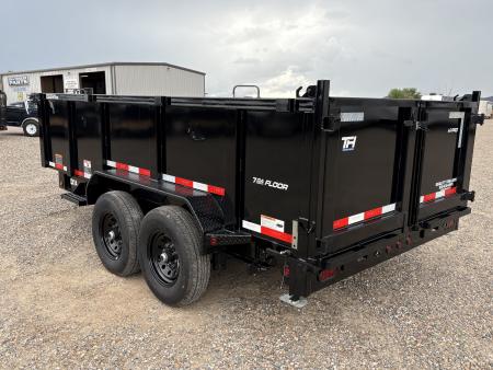New 2026 Top Hat Trailers DX14 7x14X3 Dump Trailer
