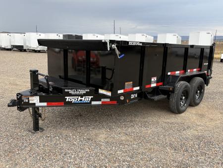 New 2026 Top Hat Trailers DX14 7x14X3 Dump Trailer