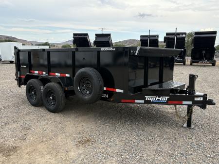 New 2026 Top Hat Trailers DX14 7x14X3 Dump Trailer