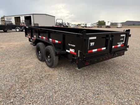 New 2026 Top Hat Trailers DX14 7x16X2 Dump Trailer