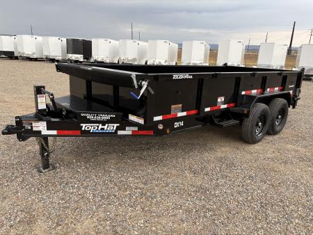 New 2026 Top Hat Trailers DX14 7x16X2 Dump Trailer