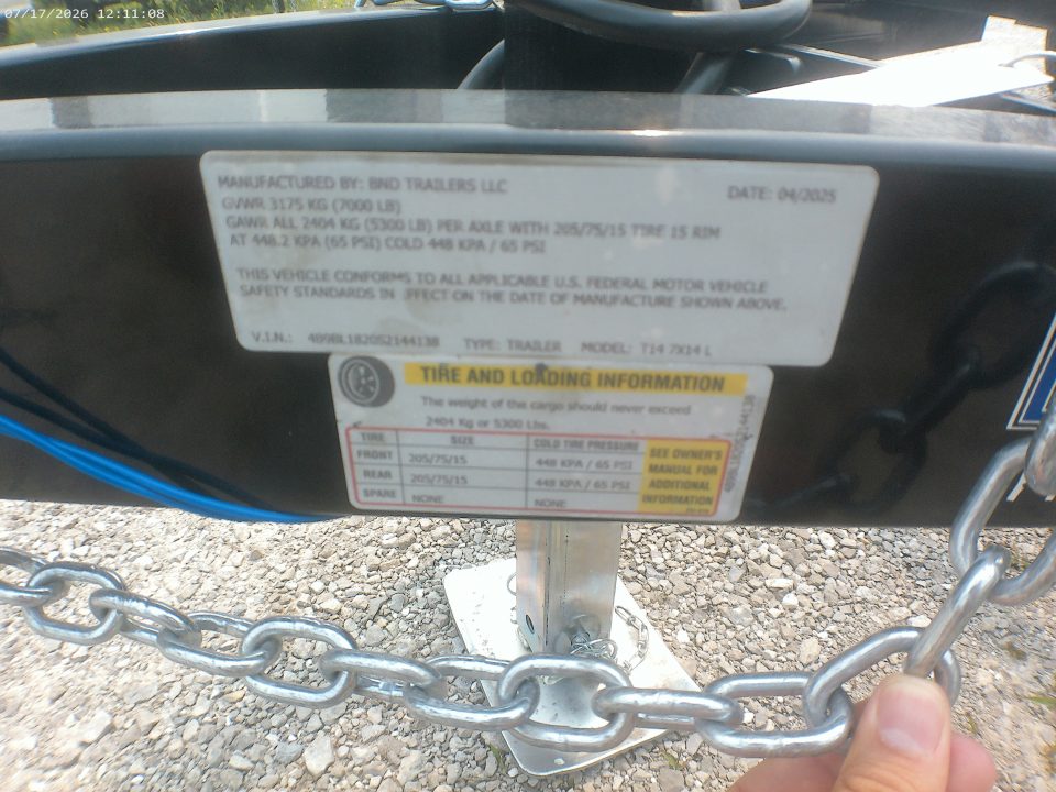 New 2025 BND Trailers 7x14 Landscape Trailer