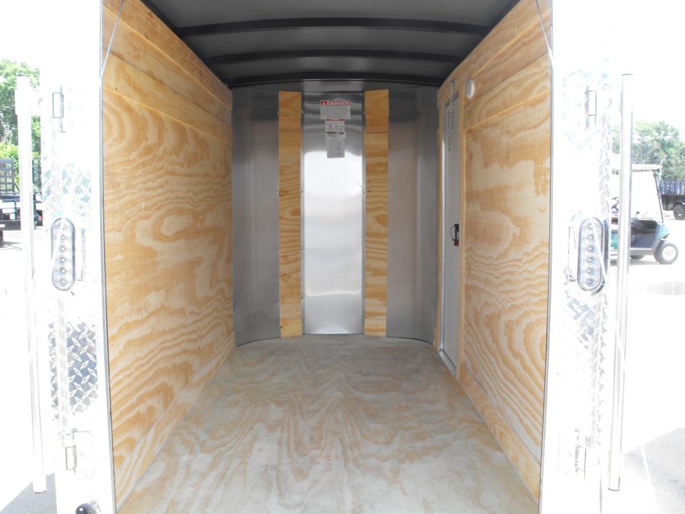 New Enclosed Trailer 4 X 8 Ramp Door 5' Int 080 Skin Silver Mist
