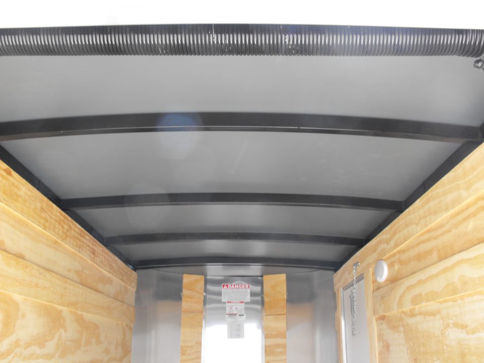 New Enclosed Trailer 4 X 8 Ramp Door 5' Int 080 Skin Silver Mist