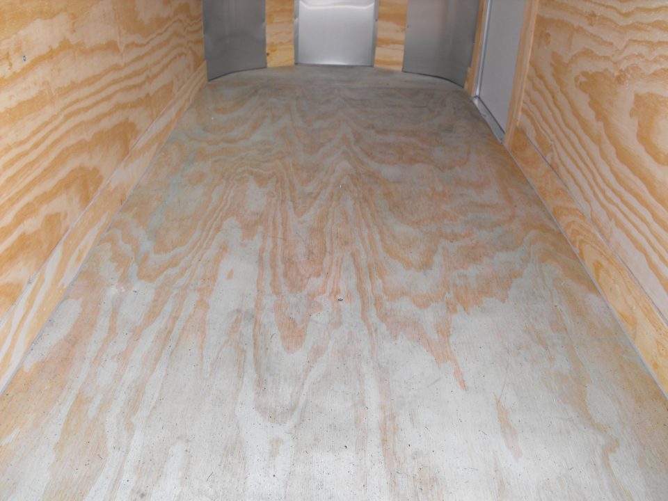 New Enclosed Trailer 4 X 8 Ramp Door 5' Int 080 Skin Silver Mist