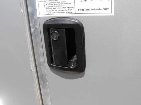 New Enclosed Trailer 4 X 8 Ramp Door 5' Int 080 Skin Silver Mist