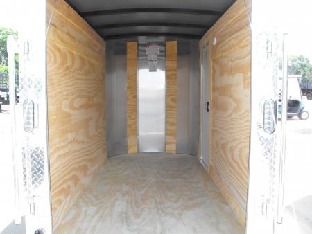 New Enclosed Trailer 4 X 8 Ramp Door 5' Int 080 Skin Silver Mist