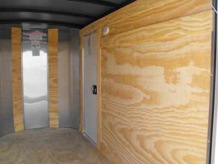 New Enclosed Trailer 4 X 8 Ramp Door 5' Int 080 Skin Silver Mist