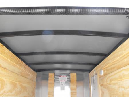 New Enclosed Trailer 4 X 8 Ramp Door 5' Int 080 Skin Silver Mist