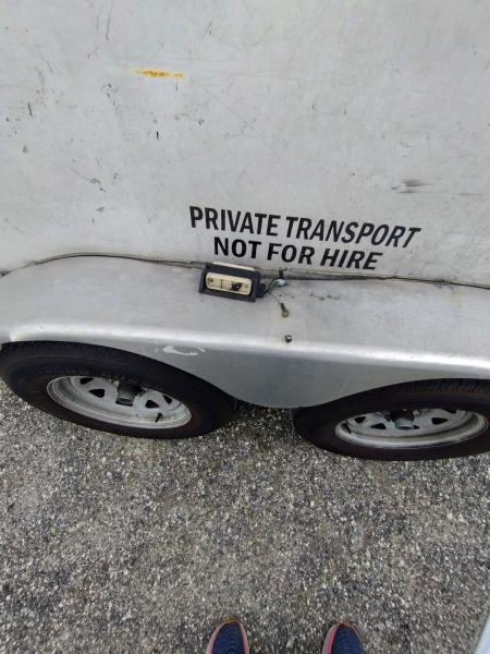 Used 2012 7' x 16' White Enclosed Trailer Dual Axle
