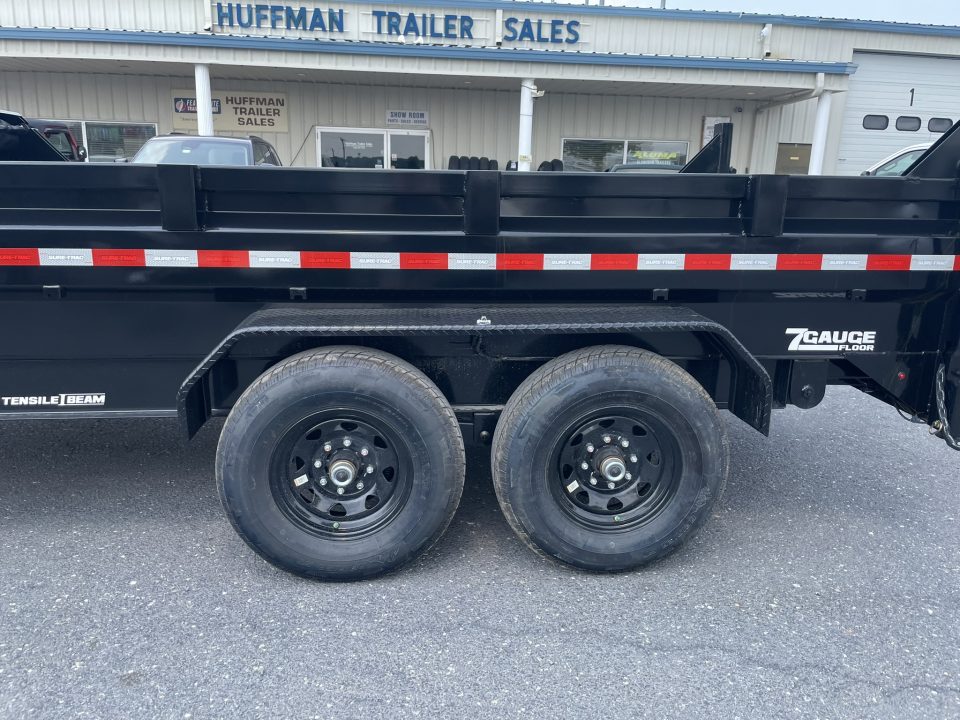 New 2026 Sure-Trac 82"X14' Gooseneck Pro Series 15.4k Dump Trailer