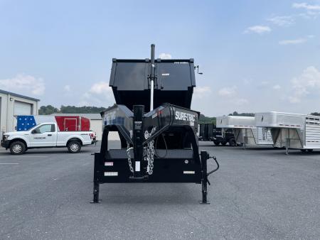 New 2026 Sure-Trac 82"X14' Gooseneck Pro Series 15.4k Dump Trailer