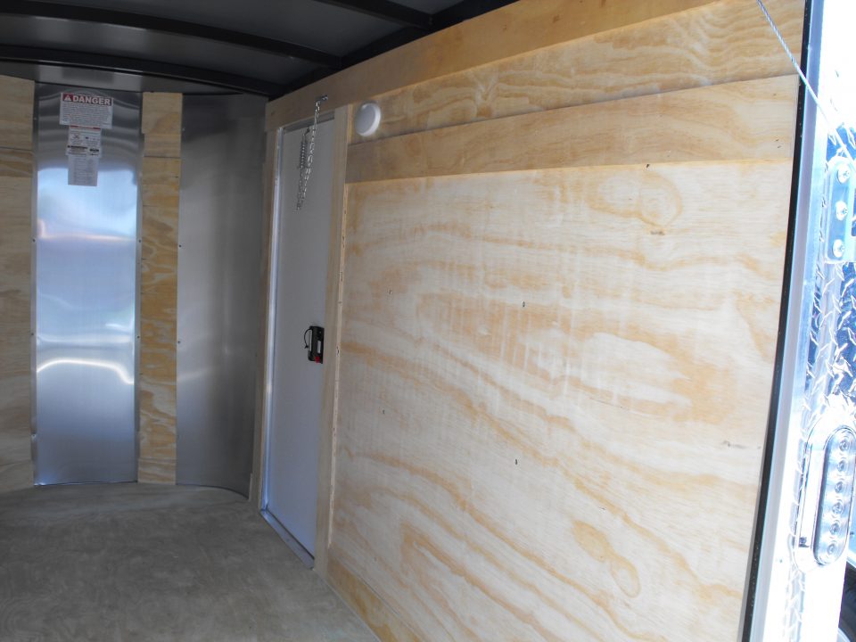 New Enclosed Trailer 4 X 8 Ramp Door 5' Int 080 Skin Charcoal