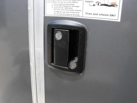 New Enclosed Trailer 4 X 8 Ramp Door 5' Int 080 Skin Charcoal