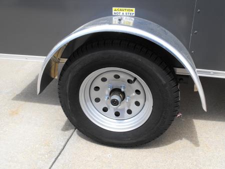 New Enclosed Trailer 4 X 8 Ramp Door 5' Int 080 Skin Charcoal