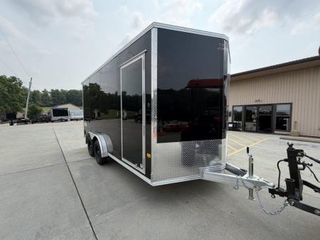 New 2027 (ALL ALUMINUM) High Country Trailers 7.5x16 Xpress Enclosed Trailer (V-Nose) Black -- w/ Ramp - 7000# GVWR