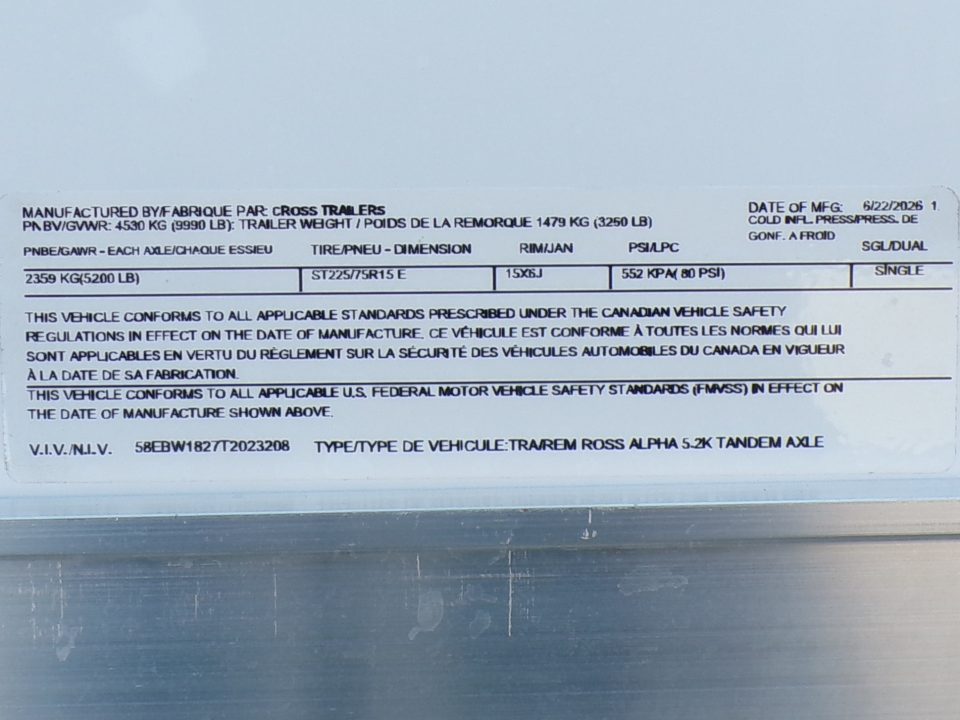 New *2026 Cross Trailers ALPHA 8.5 x 18 Cargo / Enclosed Trailer
