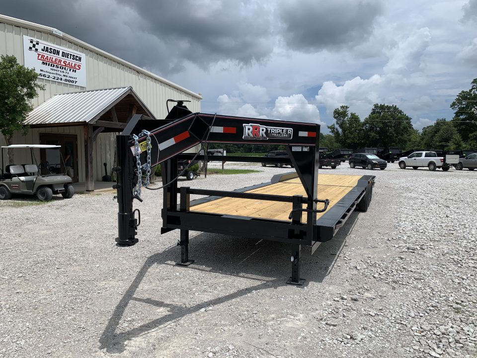 New 2026 Triple R 102X36 GOOSENECK TRIPLE AXLE 21K DRIVE OVER FENDERS