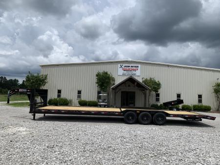 New 2026 Triple R 102X36 GOOSENECK TRIPLE AXLE 21K DRIVE OVER FENDERS