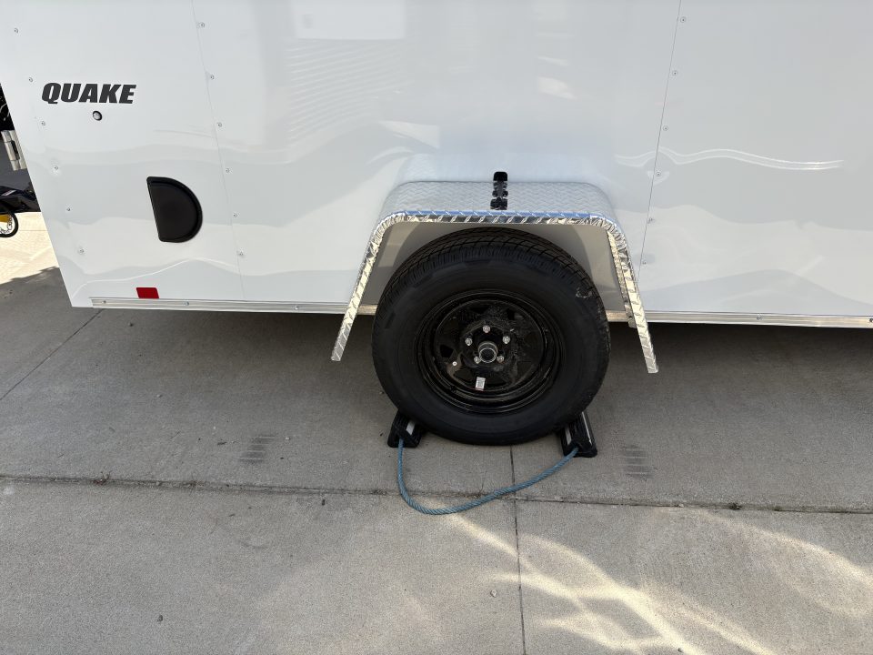 New 2027 Impact Trailers 6X12 QUAKE RAMP DOOR WHITE Cargo / Enclosed Trailer