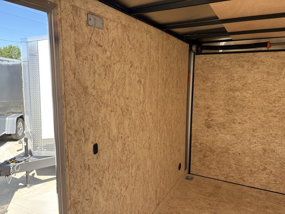 New 2027 Impact Trailers 6X12 QUAKE RAMP DOOR WHITE Cargo / Enclosed Trailer