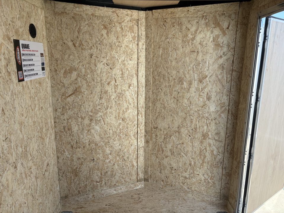 New 2027 Impact Trailers 6X12 QUAKE RAMP DOOR WHITE Cargo / Enclosed Trailer