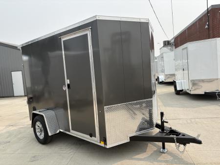 New 2027 Impact Trailers 6X12 QUAKE RAMP DOOR WHITE Cargo / Enclosed Trailer