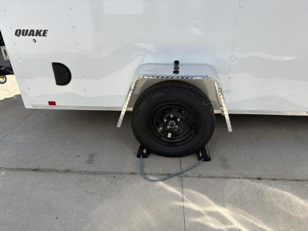 New 2027 Impact Trailers 6X12 QUAKE RAMP DOOR WHITE Cargo / Enclosed Trailer