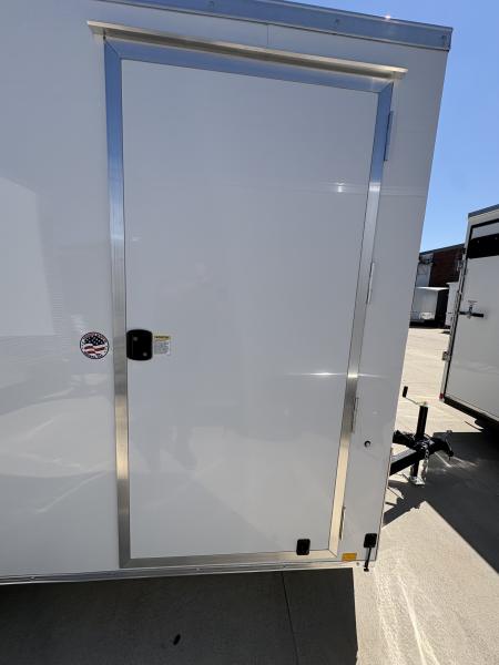 New 2027 Impact Trailers 6X12 QUAKE RAMP DOOR WHITE Cargo / Enclosed Trailer