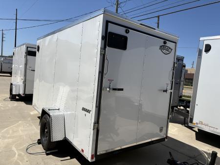 New 2027 Impact Trailers 6X12 QUAKE RAMP DOOR WHITE Cargo / Enclosed Trailer