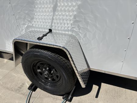 New 2027 Impact Trailers 6X12 QUAKE RAMP DOOR WHITE Cargo / Enclosed Trailer