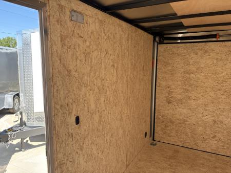 New 2027 Impact Trailers 6X12 QUAKE RAMP DOOR WHITE Cargo / Enclosed Trailer