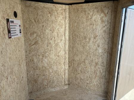 New 2027 Impact Trailers 6X12 QUAKE RAMP DOOR WHITE Cargo / Enclosed Trailer