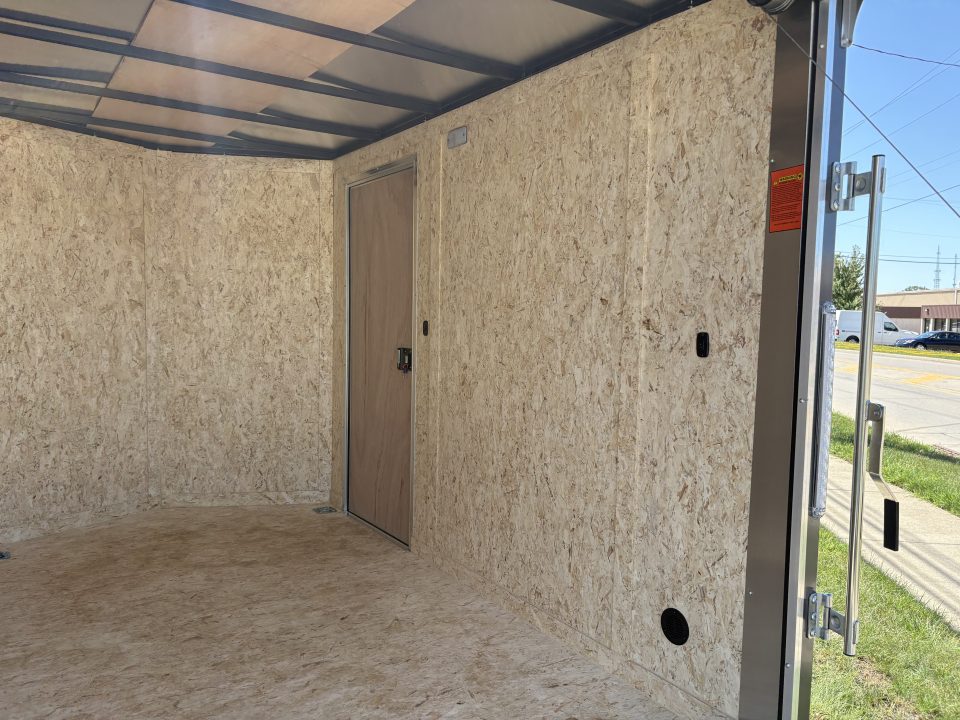 New 2027 Impact Trailers 6X10 QUAKE RAMP DOOR CHARCOAL Cargo / Enclosed Trailer