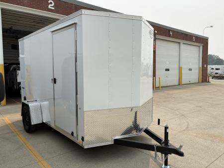 New 2027 Impact Trailers 6X10 QUAKE RAMP DOOR CHARCOAL Cargo / Enclosed Trailer