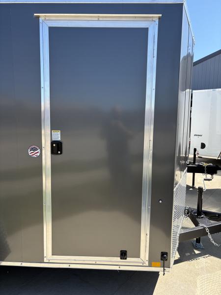 New 2027 Impact Trailers 6X10 QUAKE RAMP DOOR CHARCOAL Cargo / Enclosed Trailer