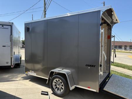 New 2027 Impact Trailers 6X10 QUAKE RAMP DOOR CHARCOAL Cargo / Enclosed Trailer