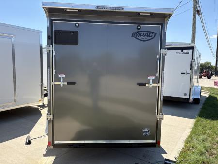 New 2027 Impact Trailers 6X10 QUAKE RAMP DOOR CHARCOAL Cargo / Enclosed Trailer
