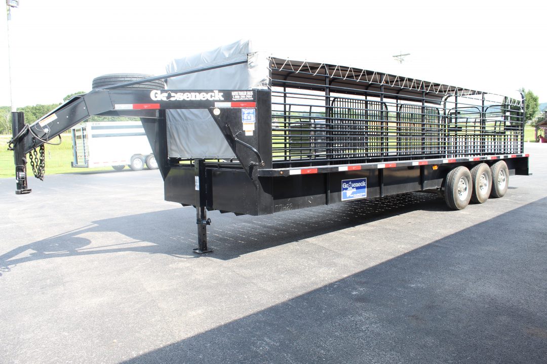 Used 2022 Gooseneck Trailer MFG PIPE SIDE Stock / Stock Combo Trailer