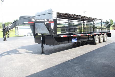 Used 2022 Gooseneck Trailer MFG PIPE SIDE Stock / Stock Combo Trailer