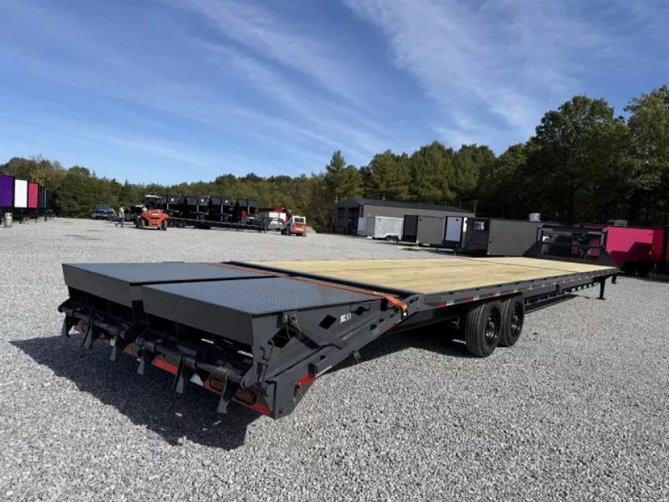 New 2027 Lamar Trailers 102X40 16k GVWR MEGA RAMPS Flatbed Trailer