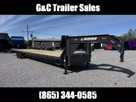 New 2027 Lamar Trailers 102X40 16k GVWR MEGA RAMPS Flatbed Trailer