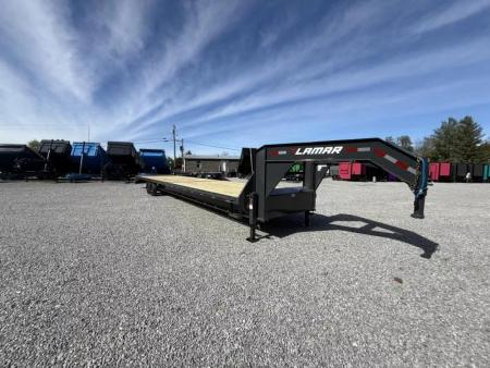 New 2027 Lamar Trailers 102X40 16k GVWR MEGA RAMPS Flatbed Trailer