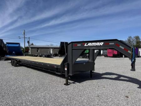 New 2027 Lamar Trailers 102X40 16k GVWR MEGA RAMPS Flatbed Trailer