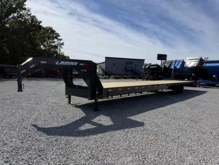 New 2027 Lamar Trailers 102X40 16k GVWR MEGA RAMPS Flatbed Trailer