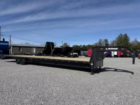New 2027 Lamar Trailers 102X40 16k GVWR MEGA RAMPS Flatbed Trailer