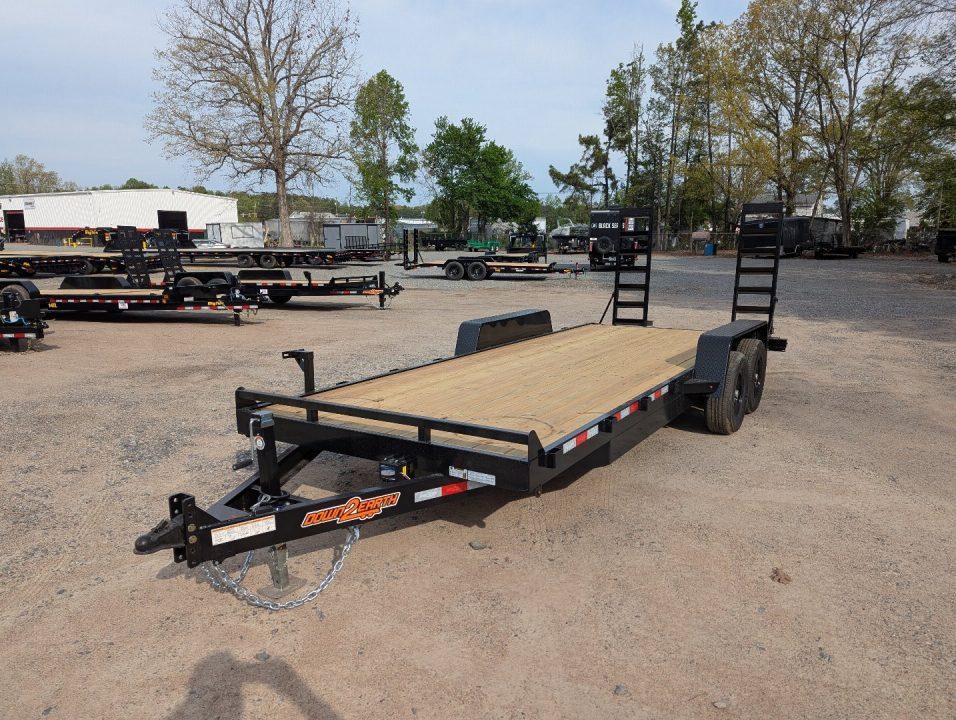 New 2026 Down 2 Earth Trailers 20ft 10K w/ Fold Up Ramps Equipment Trailer